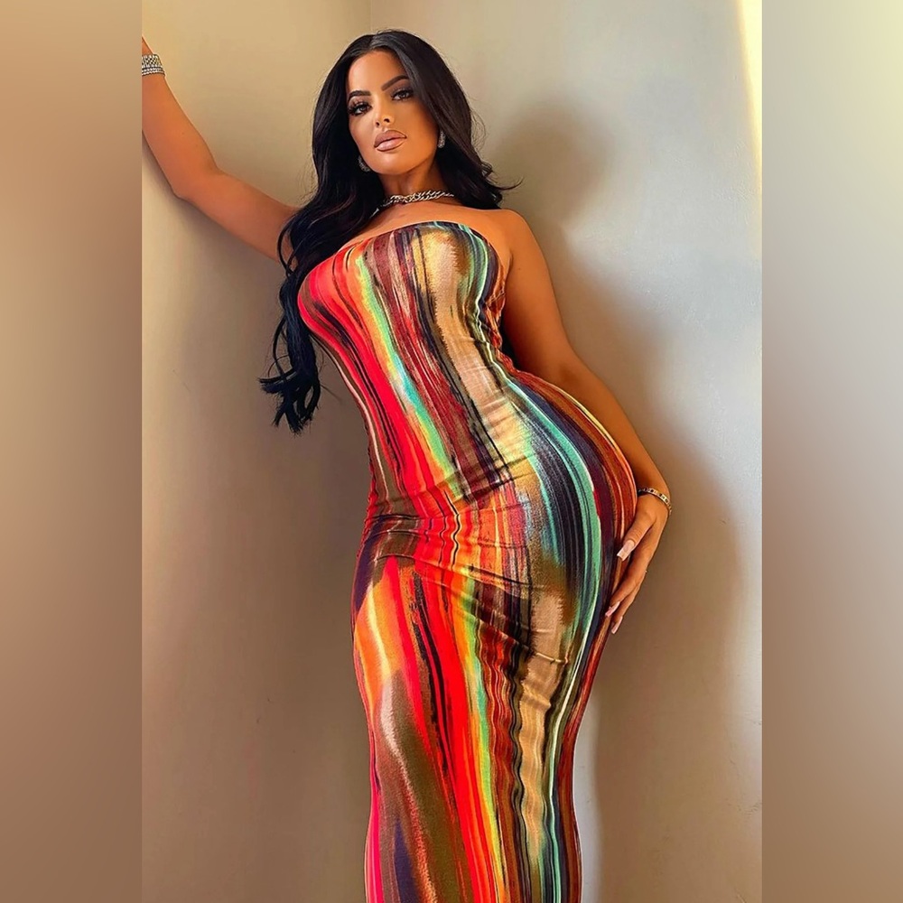 Fashion Nova Work of Art Tube Dress brand new